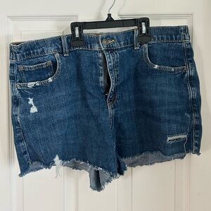 Aerie Denim Blue Women's Distressed Shorts